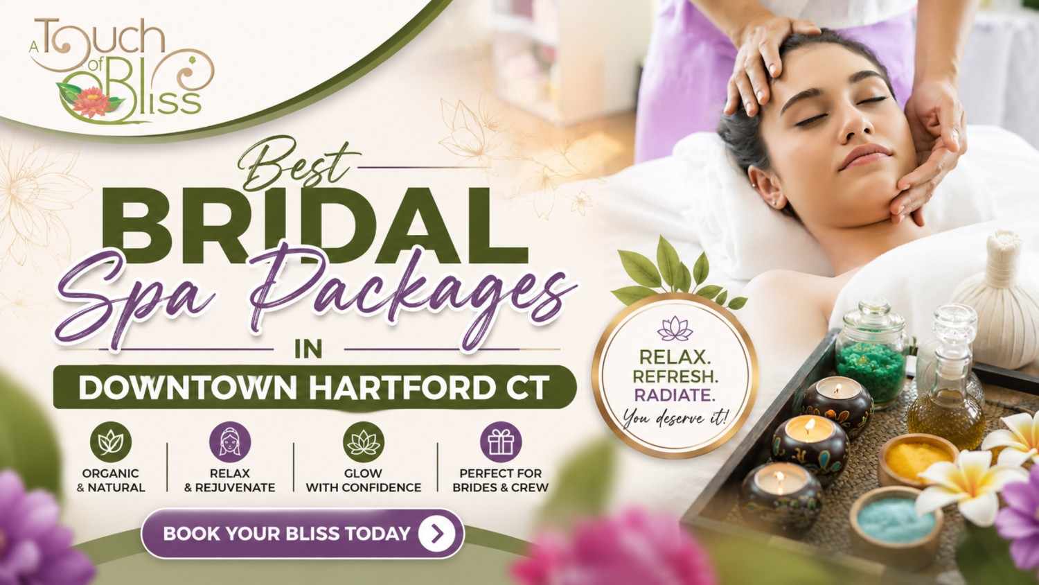 best bridal spa packages in Downtown Hartford CT
